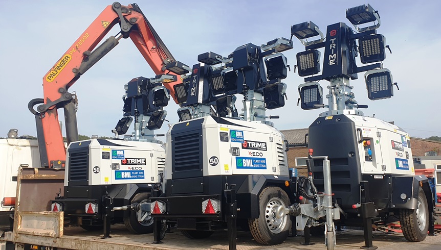 Bml Plant Hire Go For More X Eco Lighting Towers Trime Uk